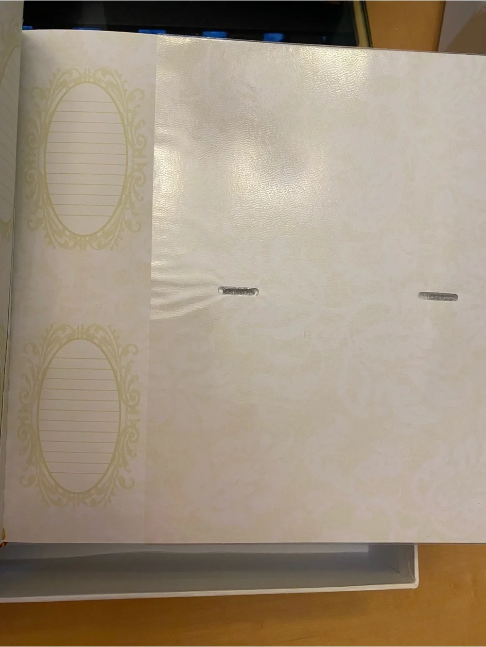 Elegant White Wedding Photo Album - Classic Home Accents